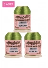 3 Adet Altınbaşak Oya ve Dantel İpi 20 gr - Royaleks - No: 489
