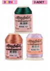 3 Adet Altınbaşak Oya ve Dantel İpi 20 gr - Royaleks - No: 822 - 554 - 137