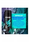3 Adet Axe Erkek Sprey Deodorant Apollo 48 Saat Etkileyici Koku Vücut Spreyi 150 ml