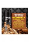 3 Adet Axe Erkek Sprey Deodorant Leather & Cookies 48 Saat Etkileyeci Koku 150 ml