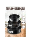 3 Boy Kelepçeli Kek Kalıbı 24-26-28 Cm Çoklu Kek Kalıbı Teflon 722911