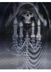 3 Boyutlu Resim  3 Farklı Resim Değişenli Halloween İskelet Tablosu 30x40 cm