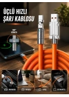 3 İn 1 Süper Hızlı Şarj Kablosu Android ve İOS Uyumlu Silikon Şarj Kablosu