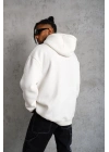3 İplik Kapşonlu Sweatshirt hoodie - Beyaz