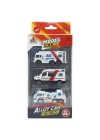 3lü İş Makinaları Road Seti - Die Cast - DS044 - Ambulans