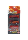 3lü İş Makinaları Road Seti - Die Cast - DS044 - İtfaiye