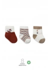 3Lü Penye Soket Çorap 10109 Kiremit