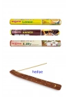 3 Paket 20 Çubuklu Tütsü Limon - Amber - Lilly - Kayık Hediyeli