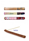 3 Paket 20 Çubuklu Tütsü Musk - Wood - Red Rose - Kayık Hediyeli