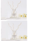 3 Tek Adet 3 Model Aromaterapi Koku Dağıtıcı Rattan Şişe Ahşap Difüzör Çubuk (spiral-yaprak-dalgalı)