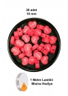 30 Adet 10 mm Polimer Kil Fimo Boncuk Takı Bileklik + 1 Metre Lastikli Misina Hediye - Kalp Love
