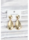 316L Çelik Gold Renk Damla Model Kadın Küpe