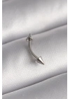 316L Çelik Gümüş Renk Çivi Model Piercing