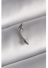 316L Çelik Gümüş Renk Çivi Model Piercing