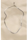 316L Çelik Silver Renk 45 cm İtalyan Zincir Model Kadın Kolye