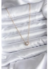 316L Çelik Zincir Gold Renk Charm Kadın Kolye