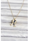 316L Çelik Zincir Gold Renk Dolphin Model Kadın Kolye