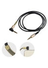®   3.5mm AUX Kablosu Jak Erkek Erkek L Tipi 1 Metre Ses Aktarım Kablosu