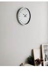 ® 36 Cm Beyaz 24 Saat Göstergeli Özel Tasarım Duvar Saati