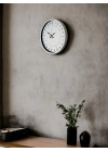 ® 36 Cm Beyaz 24 Saat Göstergeli Özel Tasarım Duvar Saati