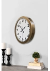 ® 36 cm Eskitme Metal Standart Duvar Saati