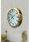 ® 36 cm Gold Metal Roma Rakamlı Duvar Saati