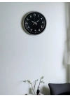 ® 36 Cm Gri Arapça Rakamlı Duvar Saati
