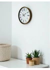 ® 36 Cm Kahverengi Dekoratif Duvar Saati