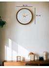 ® 36 Cm Kahverengi Dekoratif Duvar Saati
