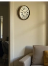 ® 36 Cm Kahverengi Retro Duvar Saati