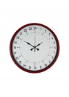 ® 36 Cm Kırmızı 24 Saat Göstergeli Özel Tasarım Duvar Saati