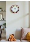 ® 36 Cm Kırmızı Çocuk Odası Duvar Saati