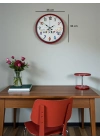 ® 36 Cm Kırmızı Çocuk Odası Duvar Saati