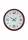® 36 Cm Kırmızı Modern Dekoratif Duvar Saati