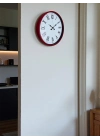 ® 36 Cm Kırmızı Roma Rakamlı Duvar Saati