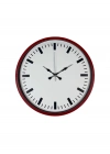 ® 36 Cm Kırmızı Sade Dekoratif Duvar Saati