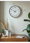 ® 36 Cm Krem Dekoratif Duvar Saati