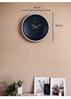 ® 36 Cm Krem Dekoratif Duvar Saati