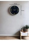 ® 36 Cm Krem Gold Rakamlı Duvar Saati