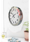 ® 36 cm Krom Metal Standart Duvar Saati