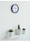 ® 36 Cm Lacivert Modern Dekoratif Duvar Saati