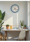 ® 36 Cm Mavi Çocuk Odası Duvar Saati