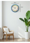 ® 36 Cm Mavi Çocuk Odası Duvar Saati