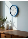 ® 36 Cm Mavi Dekoratif Duvar Saati