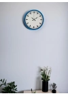 ® 36 Cm Mavi Zarif Duvar Saati