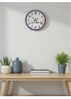 ® 36 Cm Mor Çocuk Odası Duvar Saati