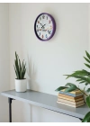 ® 36 Cm Mor Çocuk Odası Duvar Saati