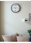 ® 36 Cm Mor Dekoratif Duvar Saati