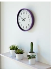 ® 36 Cm Mor Dekoratif Duvar Saati