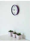 ® 36 Cm Mor Dekoratif Duvar Saati